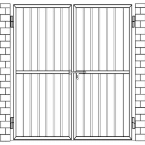BAR FANCE GATE - DOUBLE - BF2