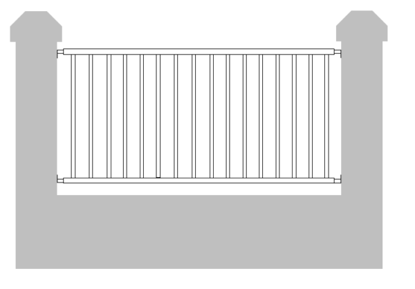 WALL FENCE PANEL OPEN - WPO