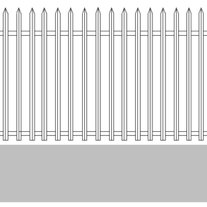 WALL FENCE PANEL SPIKED - WPS
