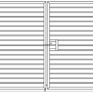DOUBLE MODERN RESIDENTIAL GATE - MB2 TYPE